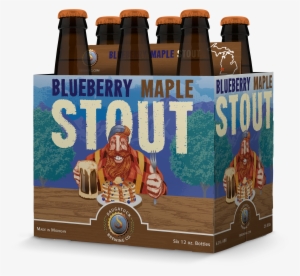 Blueberry Maple Stout A Sweet Milk Stout With All The - Beer Bottle