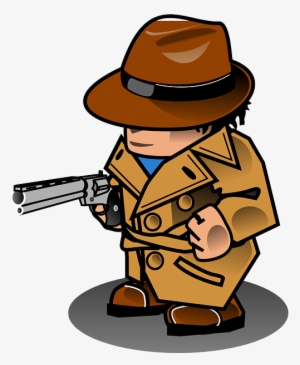 Detective Free To Use Cliparts - Pixel Art Private Detective