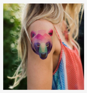 21 Watercolor Animal Tattoos Even Your Parents Would - Polar Bear Tattoo For Girl