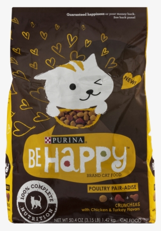 Purina Be Happy Cat Food Poultry Pair-adise Crunchies,