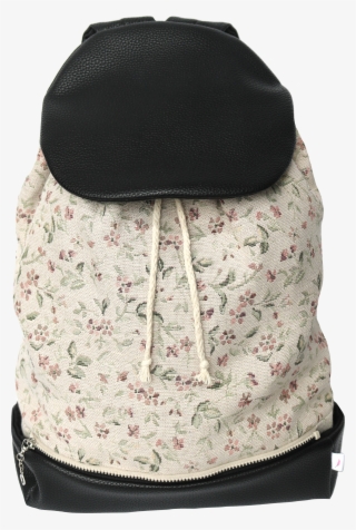 Coachella Backpack Black Base And Flowers Pocket - Bag