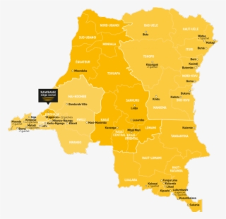 Réseaux Agence Rawbank 01 - Carte De La Rdc Avec 26 Provinces