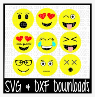 Free Emoji Faces * Mix And Match Cutting File Crafter - Tic Tac Toe Svg File