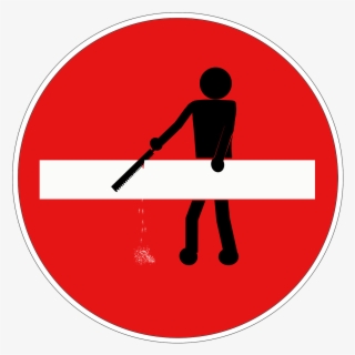 Stick Figure,road Sign,traffic Sign,one Way Street,ban,street - Links