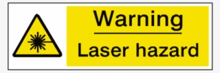 Laser Hazard Warning Sign - Laser