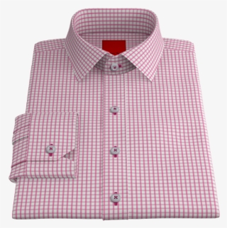 Pink Checked Twill S$200 - Button