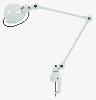 Loft Two Arm Desk Lamp With Desk Support White, Gloss - Tool