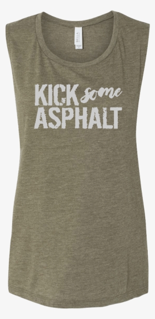 Kick Some Asphalt Ladies Muscle Tank - Active Tank