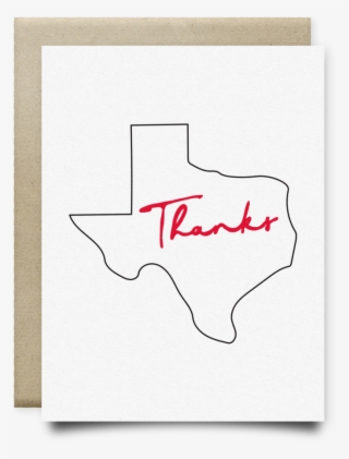 Texas Tech Texas Thank You Card - Drawing