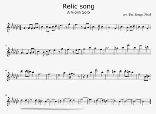 Relic Song Sheet Music Composed By Arr - Mii Song Violin Sheet Music