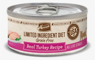 Merrick Limited Ingredient Diet Grain Free Real Turkey - Canned Duck Cat Food