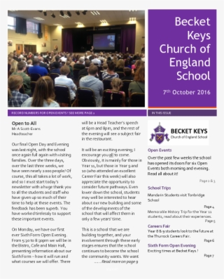 07 October - Becket Keys Church Of England School