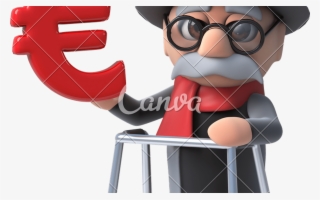 3d Funny Cartoon Old Man Icons By Canva - 3d Computer Graphics