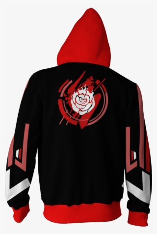 Rwby Ruby Rose Zip Up Hoodie Fullprinted Zip Up Hoodie