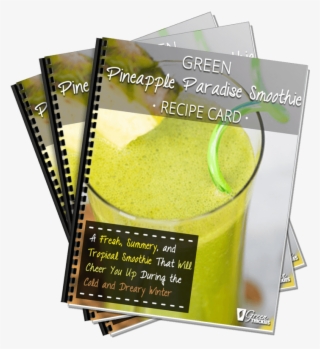 Green Pineapple Paradise Smoothie Recipe Card - Flyer