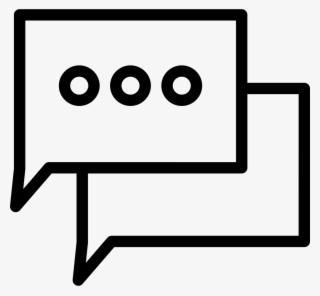 Chat Speech Bubbles Outline Comments - Circle