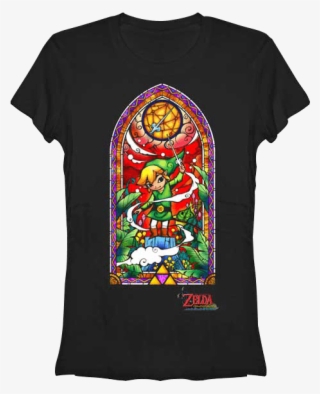 Zelda Wind Waker Window Juniors T Shirt - Legend Of Zelda The Wind Waker