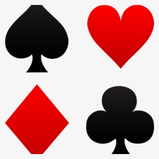 Playing Card Clip Art Free Clip Art Of Red And Black - Cards Spades Clubs Hearts Diamonds