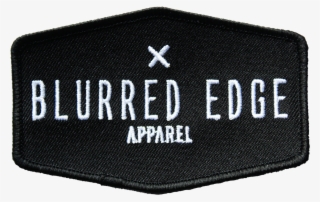 Blurred Edge Apparel Skate Patch - White Patch Rectangle Black Edges