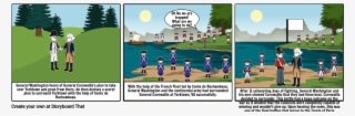 Battle Of Yorktown By - Cartoon