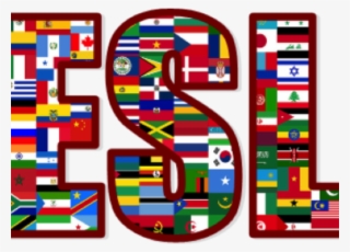 Esl English As A Second Language - Flag Collage