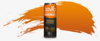 Mango/ginger Energy Drink, 355ml - Zevia Natural Energy Drink