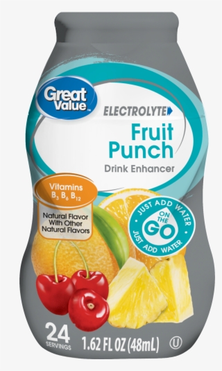 Great Value Fruit Punch Electrolyte Drink Enhancer, - Great Value Electrolyte Drink Mix
