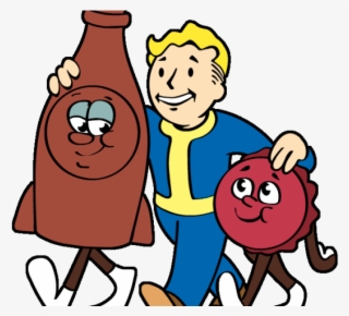 Fallout Clipart Pip Boy - Fallout Bottle And Cappy