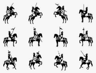 Cavalry Silhouettes Vector - Silueta Caballeria