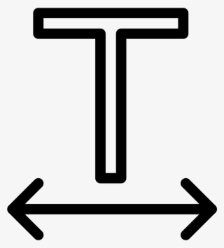 Text Width Icon - Текст Иконка