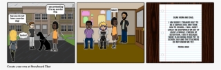 Service Dog Trouble - Cartoon