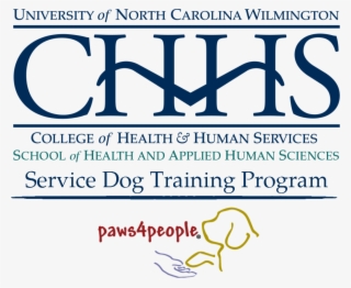 The Paws4people/uncw Service Dog Training Program The - Uncw Chhs Logo