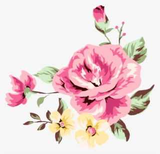 ورد Sticker - Flower Design Floral Plates