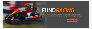 fundraising at high voltage indoor karting - go-kart