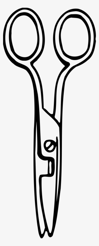 Big Image - White Scissors Drawing Png
