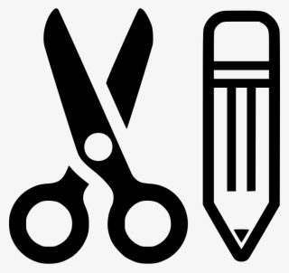 Scissors And Pencil Png - Arts And Craft Icon