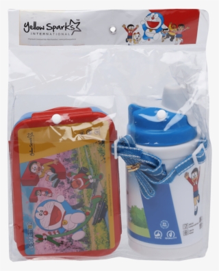 Unisex Doraemon Lunch Box And Water Bottle Combo Set - Baby Toys