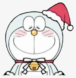 Doraemon Watercolor Handpainted Colorful Christmas - Cartoon