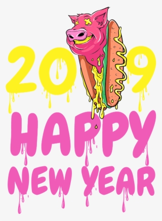 2019 Happy New Year - New Year T Shirt Design 2019