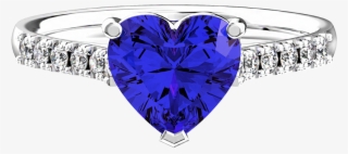 Tanzanite Heart Shape Ring - Engagement Ring