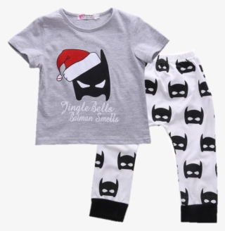 Baby Jingle Bells Batman 2pcs Set Www - Christmas Batman Pajamas For Boys