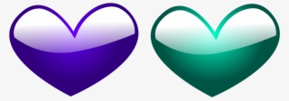 Heart Computer Icons Emoticon Drawing Symbol - Love Blue And Purple Heart