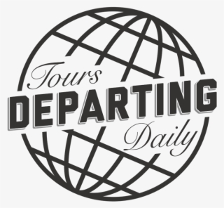 A Redesigned Globe Logo For Tours Departing Daily By - Illustration