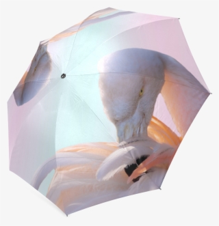 Flamingo Pink Mint Foldable Umbrella - Hot Air Balloon