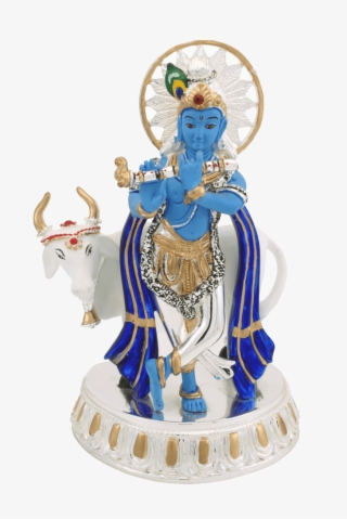 Blue Krishna Large - Figurine