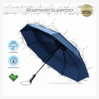 Roamwild Superbro Navy Premium Teflon Fast Drying Vented - Umbrella