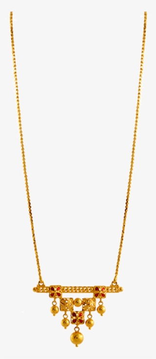 Chandra Jewellers 22k Yellow Gold Neckless - Pc Chandra Light Weight Necklace