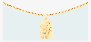 Custom Made Lion Pendant Necklace - Pendant