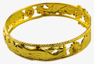 Go Sleeveless With Our 916 Gold Bangles In Prance Gold - Bangle