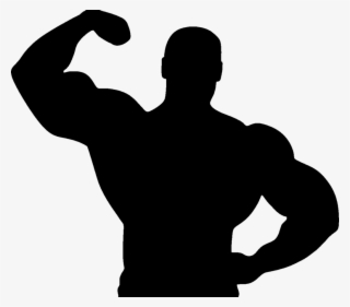 Gallery Of 40787348 Vector Muscle Man Bodybuilder Art - Muscle Man Silhouette Png